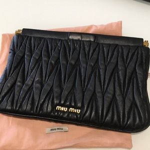 Miu Miu Black clutch in perfect condition—- SOLD
